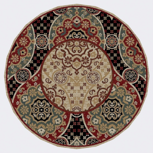 Oriental Multicolor Area Rug