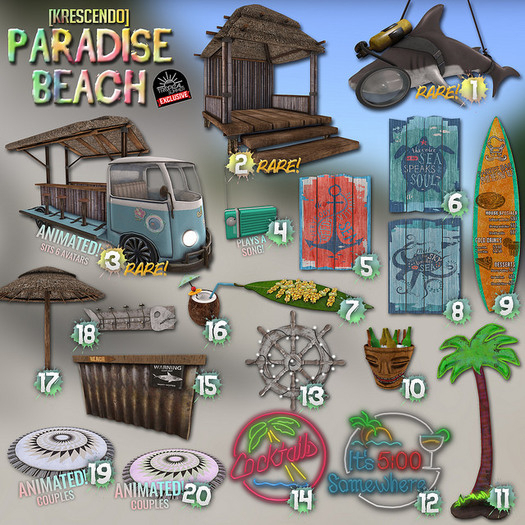 [Kres] Paradise Beach - Harry The Hammerhead (1) RARE