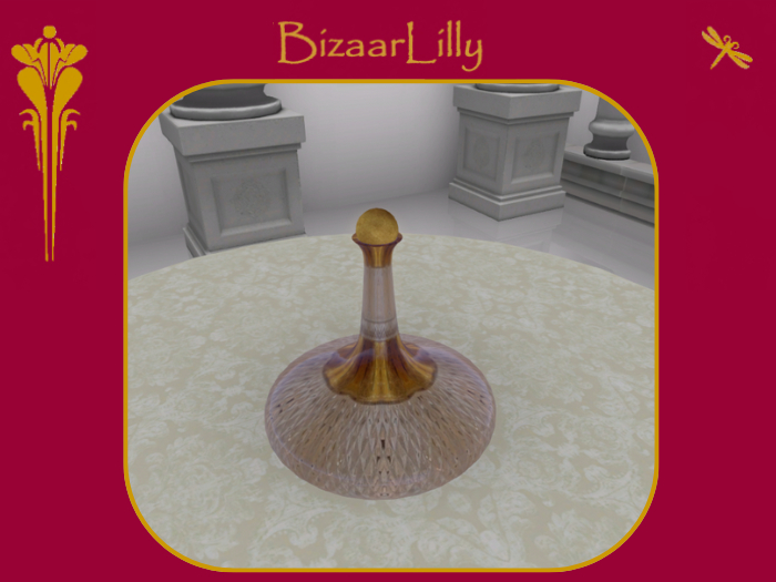 Gold & Ice Crystal Decanter
