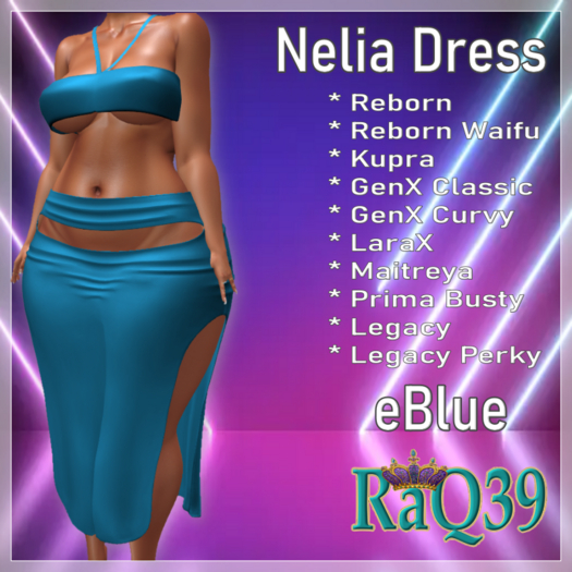 [R39] Nelia Dress-eBlue