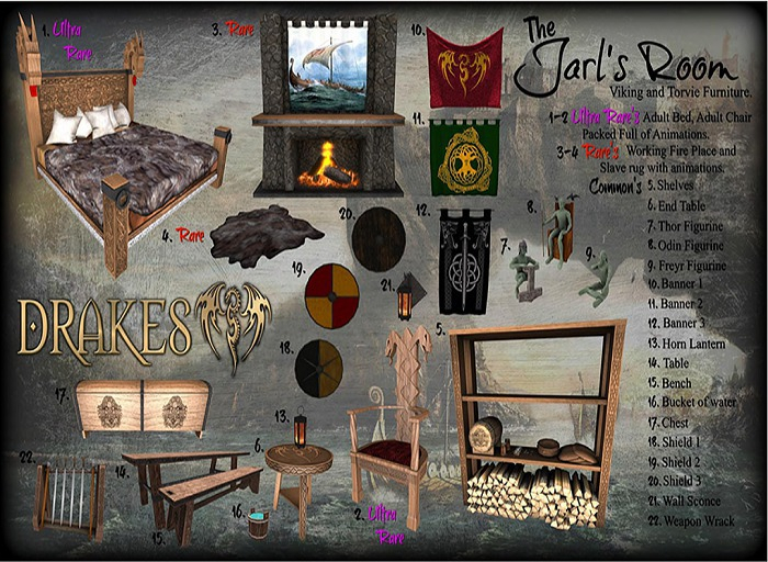[Drakes] *COMMON* - Jarl's Room -  Shelves