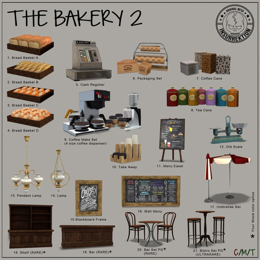 [IK] The Bakery 2 - 17. Umbrellas Set - COMMON (boxed)