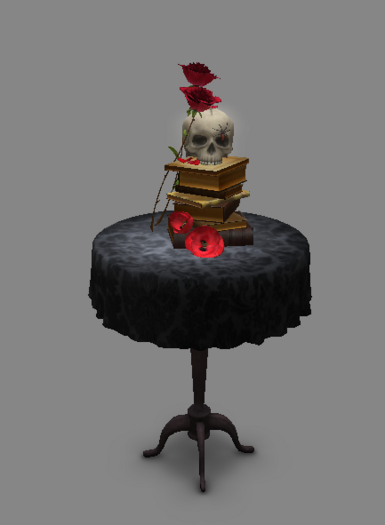 [noctis] vanitas Still life table redroses
