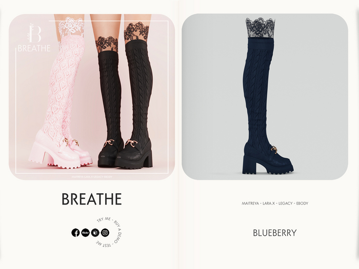 [BREATHE]-Kiti Loafers-Blueberry-(Fits Maitreya Lara, Legacy, eBody,  Maitreya Lara-X)