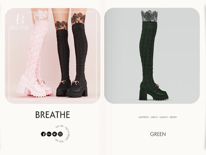 [BREATHE]-Kiti Loafers-Green-(Fits Maitreya Lara, Legacy, eBody,  Maitreya Lara-X)