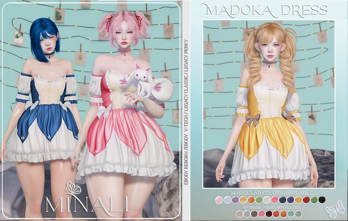 Minali.  Madoka Dress - Purple
