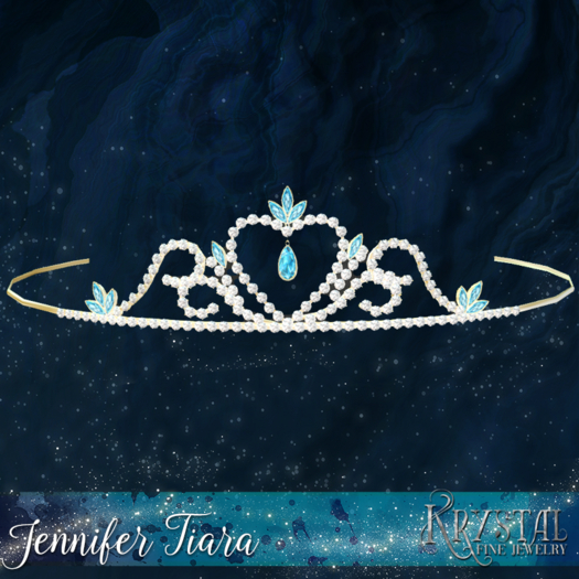 ::: Krystal ::: Jennifer - Tiara - Gold - Labradorite
