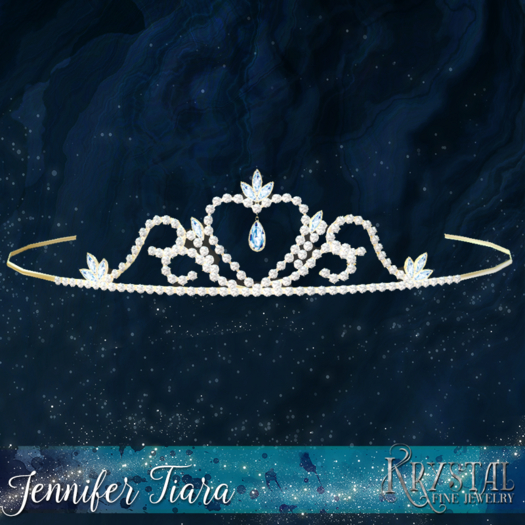 ::: Krystal ::: Jennifer - Tiara - Gold - Ice