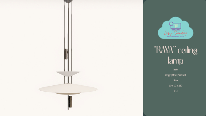 Ambice ~ "Raya'' Ceiling Lamp