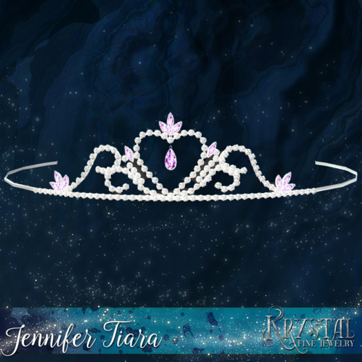 ::: Krystal ::: Jennifer - Tiara - Platinum - Lilac