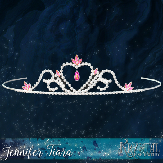 ::: Krystal ::: Jennifer - Tiara - Platinum - Iridescent Dawn