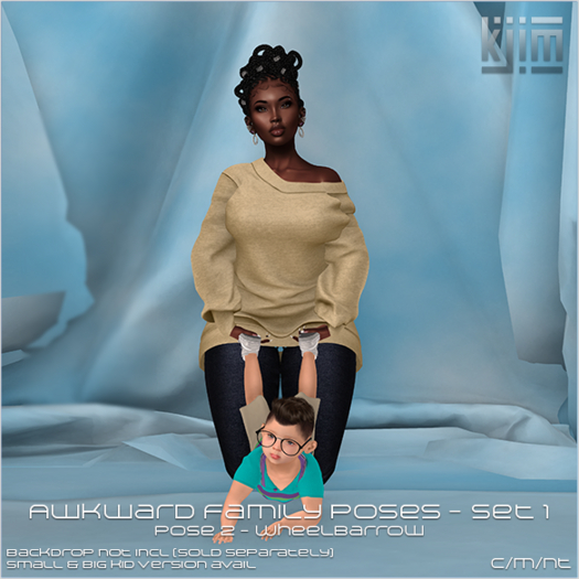 KJim: Awkward Family Pose Set 1 - Wheelbarrow