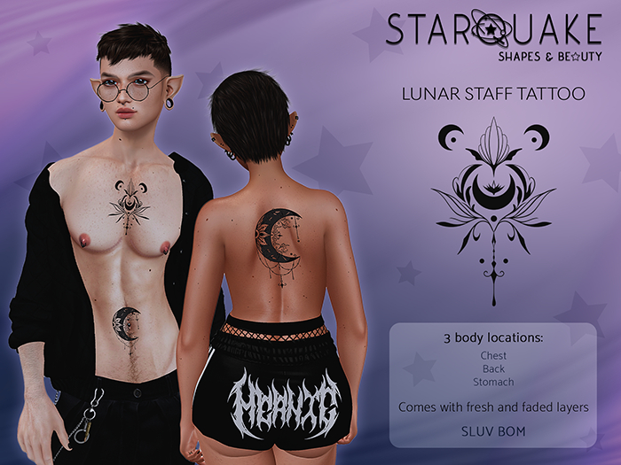 [starQuake] Lunar Staff Tattoo (BOM)