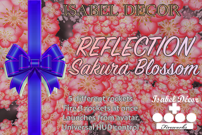ISABEL DECOR Fireworks - REFLECTION Sakura Blossom