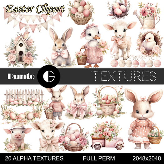 Full Perm Textures - Easter Clipart