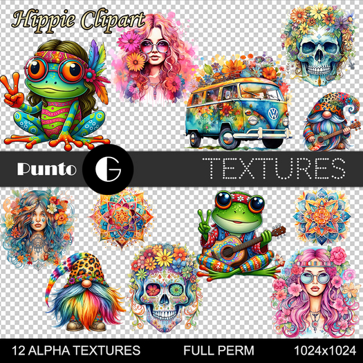 Full Perm Textures - Hippie Clipart