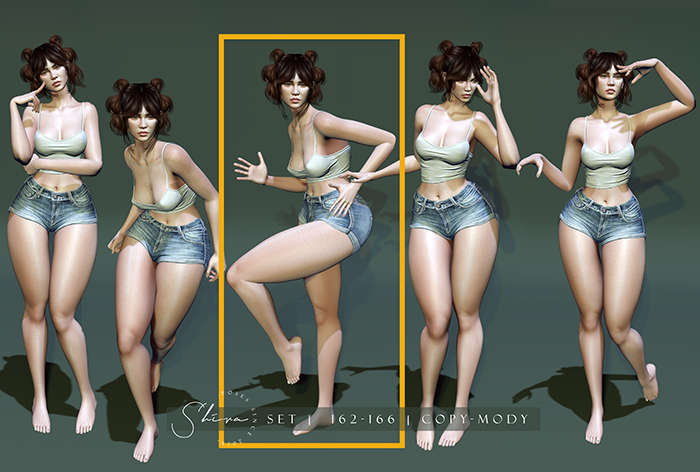 shiva poses set #164