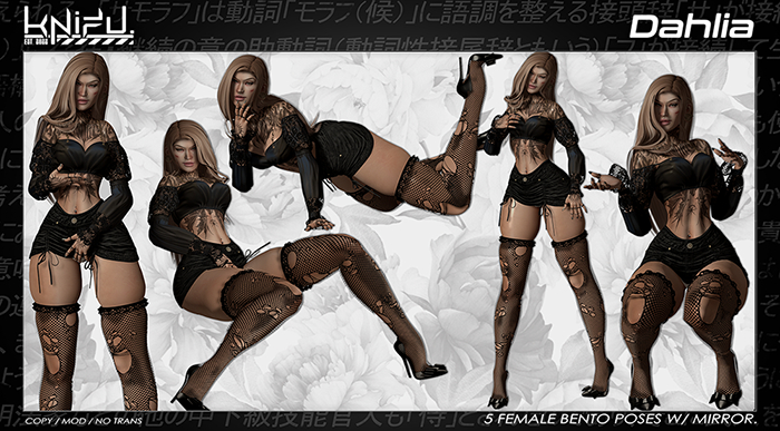 KNIFU. Dahlia Pose Pack (Bento)