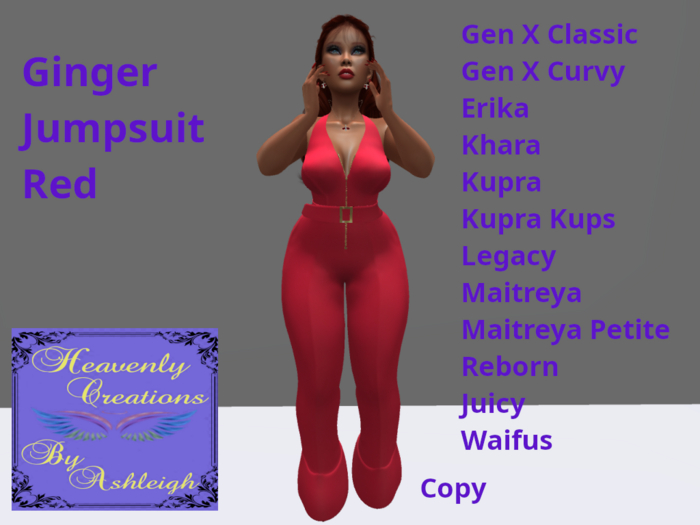 Ginger Jumpsuit Red