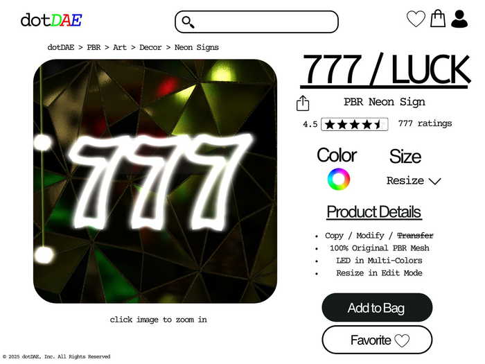 #dotDAE : 777 / LUCK