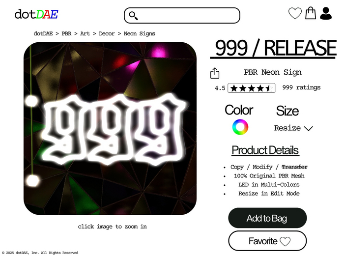 #dotDAE : 999 / RELEASE
