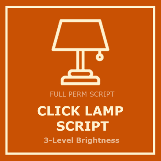 Adjustable 3 Brightness Levels Click Lamp Script Full Perm