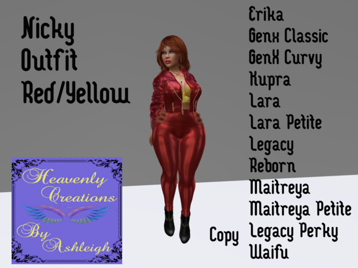 Nicky Outfit Red/Yellow