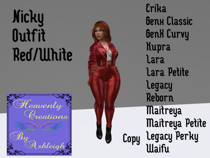 Nicky Outfit Red/White