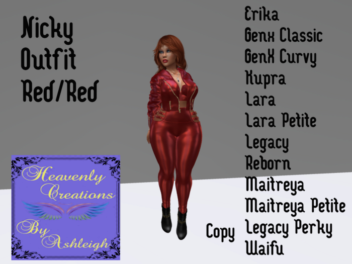 Nicky Outfit Red/Red