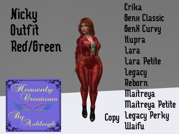 Nicky Outfit Red/Green