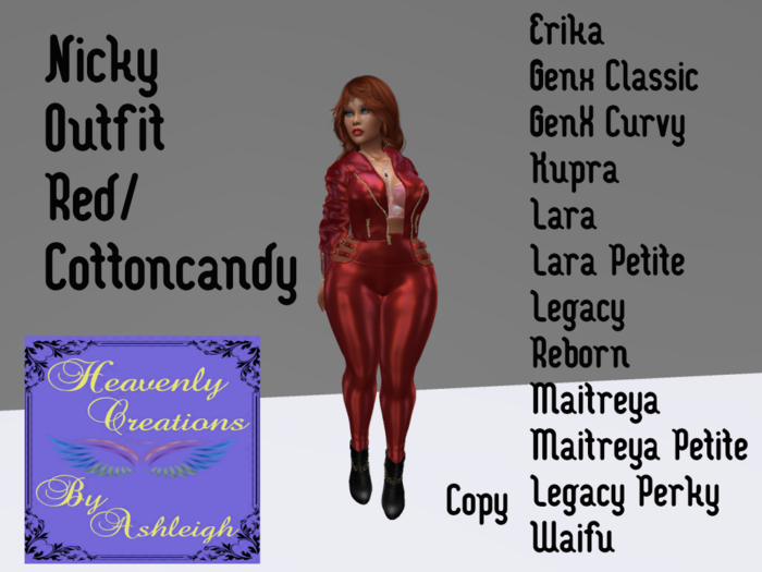 Nicky Outfit Red/Cottoncandy