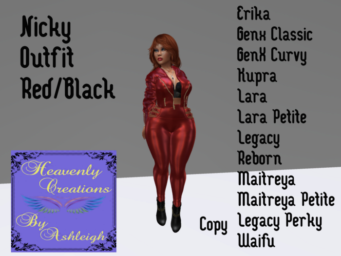 Nicky Outfit Red/Black