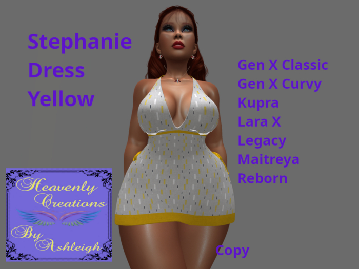 Stephanie Dress Yellow