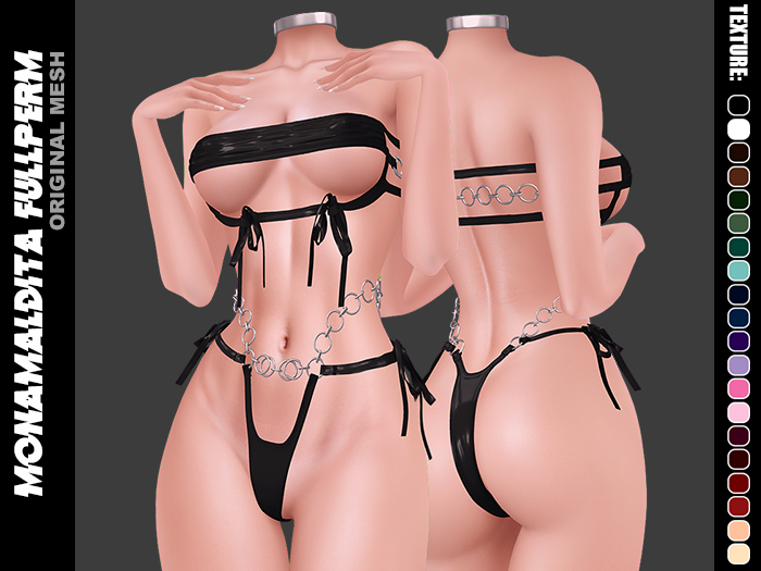#46 - MONAMALDITA - Texture Latex - Bikini