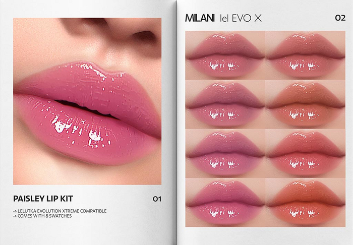 MILANI - "PAISLEY" LIP KIT / FATPACK