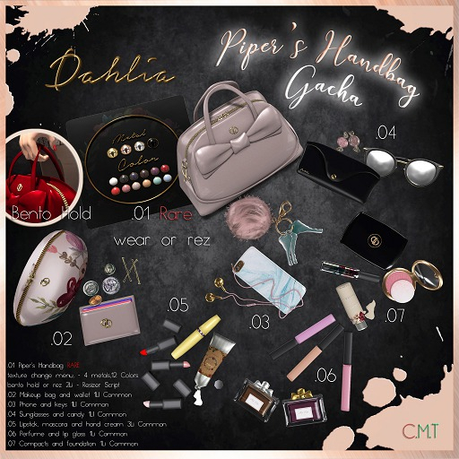 Dahlia - Piper's Handbag Gacha - Compacts & Foundation .07 BOX