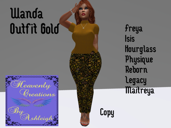 Wanda Outfit Gold