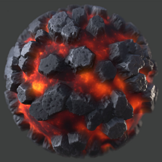KCR Creations columned-lava-rock  full perm pbr