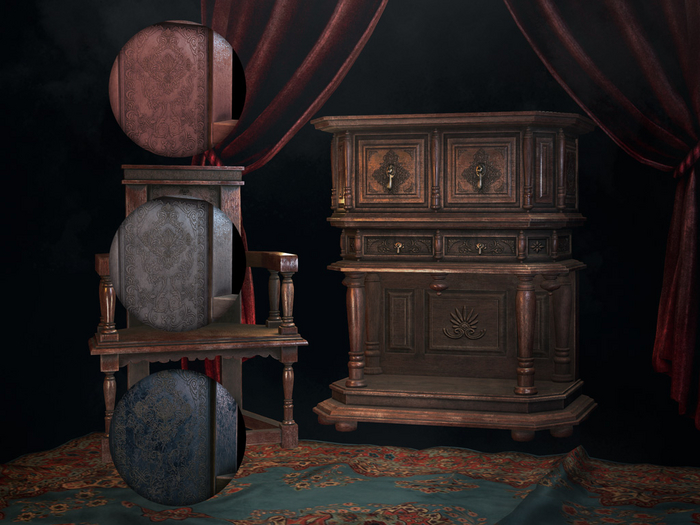 OLD TREASURES - LEONARDO Cupboard - all colors (add)