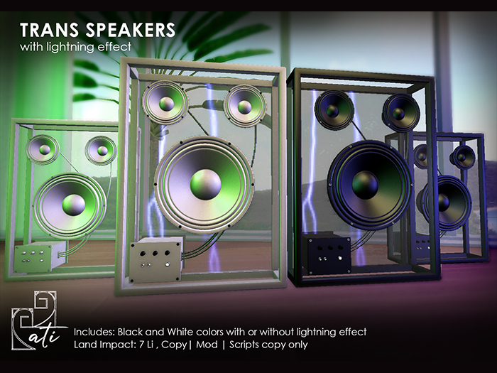 ati: Trans Speakers_ transparent speakers with or without lightning effect