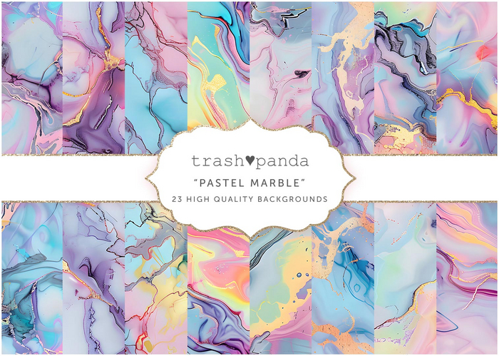 Trash Panda - Pastel Marble