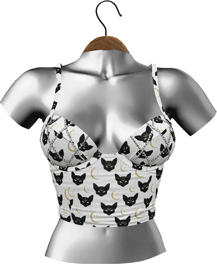 RIOT / Kayleigh Bejeweled Tank - Pattern - Cat