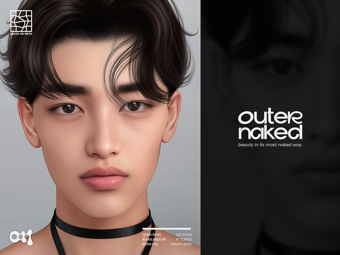 outernaked for lelutka evo x - qian skin (shell)