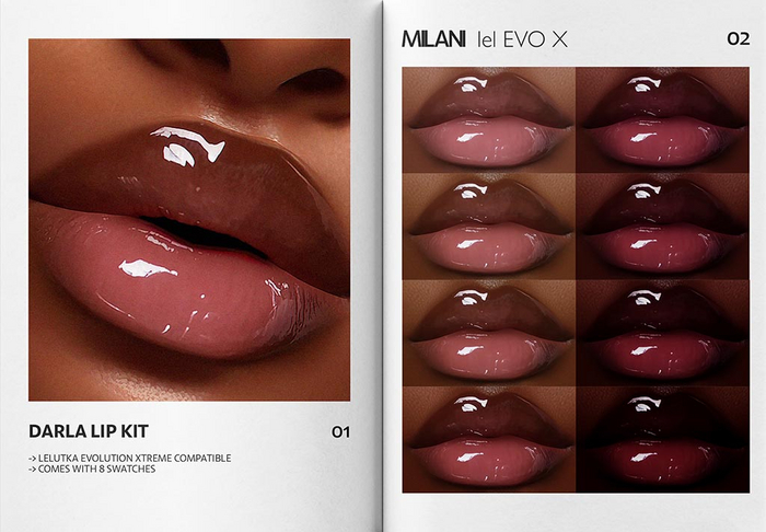 MILANI - "DARLA" LIP KIT / FATPACK