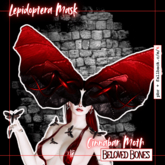 [BB] Lepidoptera Mask - Cinnabar Moth (add me)