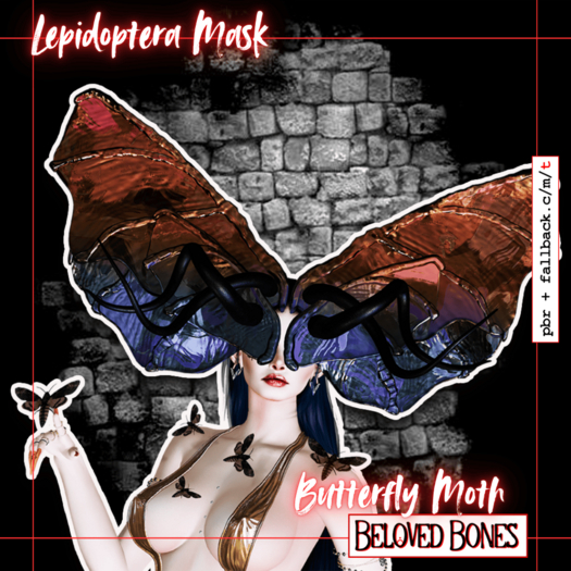 [BB] Lepidoptera Mask - Butterfly Moth (add me)