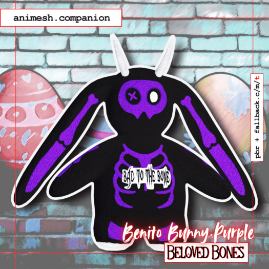 [BB] Benito Bunny Animesh Companion - Purple (add me)