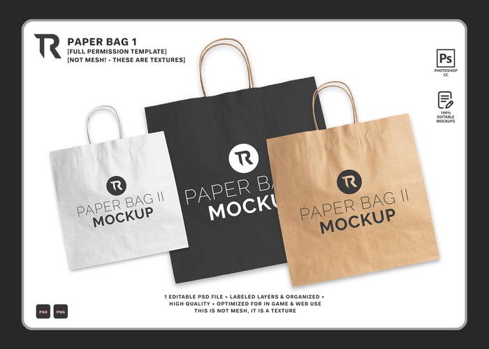 [TR] Paper Bag 1 Mockup