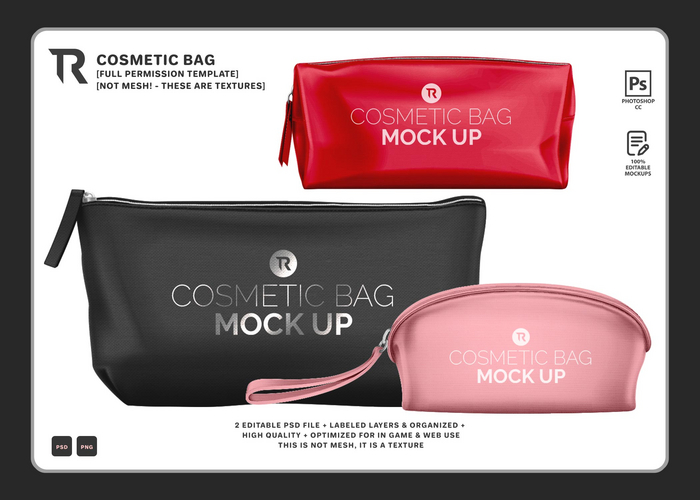 [TR] Cosmetic Bag Mockup