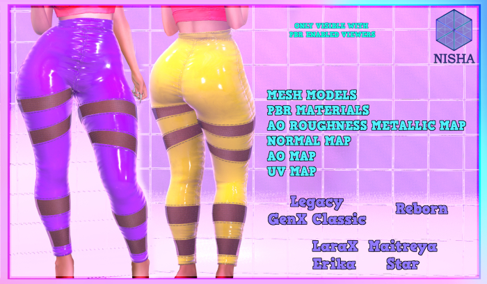 Nisha - Haiba pants full perm mesh